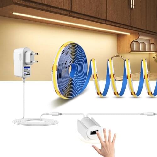 Hand Sweep Light Strip High Brightness Flexible COB LED Strips DC12V Light Bar Kitchen Backlight Lighting 3000K 4000K 6000K