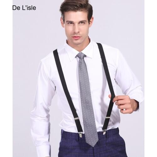 2.5cm X Type Classic Suspenders British Braces Elegant for Men and Women Thick Straps for Adult Premium Gift