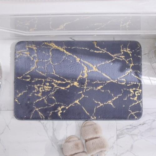 Inya Simple Styles Bath Mat Memory Foam Rug Sponge Non-Slip Bath Mats Bathroom Carpet Living Room Rug Bathmate Shower Rug
