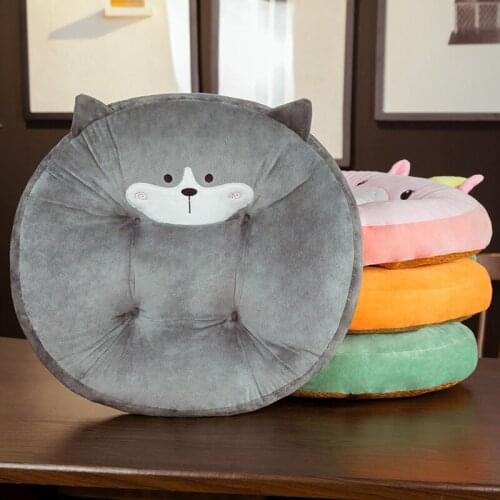 Creative cute cartoon animal and plant plush cushion kawaii plush cushion home office decoration soft holiday gift