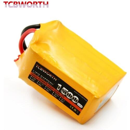 TCBWORTH RC Airplane LiPo Battery 6S 22.2V 1500mAh 25C For RC Helicopter Drone Airplane Quadrotor Car RC Lithium Battery 6S