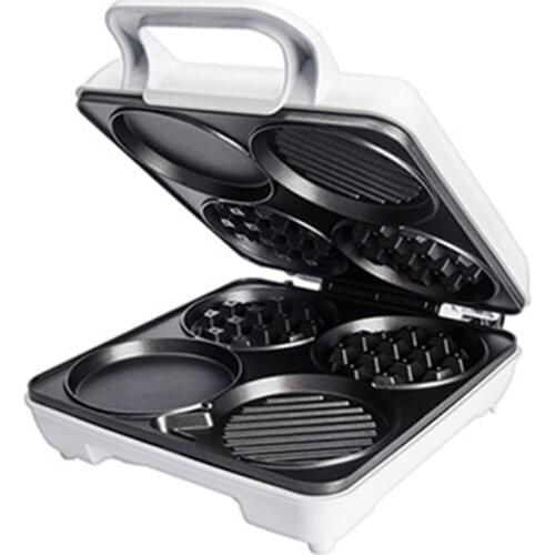 Multi-Functional Waffle Maker Three-in-one breakfast Machine Four-Hole Muffin Machine Egg Frying Pan Pancake Machine SW-289HW