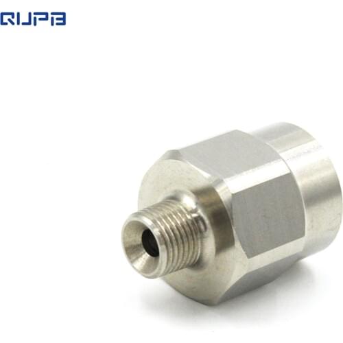 QUPB 300bar DIN Station Kit Stainless Steel 1/8''NPT Male 9/16-18UNF Female For DIN Stem Connection PTP006