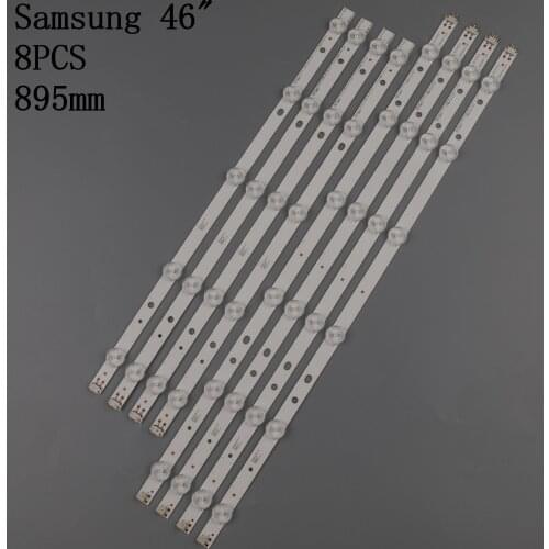 100% New 8pcs/Kit LED strips for SAMSUNG TV UN46FH5005H UN46FH5005K UN46FH5205G UN46FH5303F UN46FH5303G UN46FH5303H UN46FH5303K