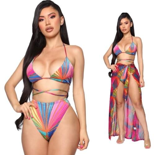 Sexy Micro Bikini Set Women String Swimsuit Female Push Up Biquini Brazil Summer Bandage 2021 Swimwear Chiffon Tunic Beach Dress