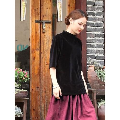 Casual Loose Slim Womens T-Shirts Solid Color Half Sleeve Velvet Pullover Shirts Women New Style Tops Plus Size M-6XL 7XL