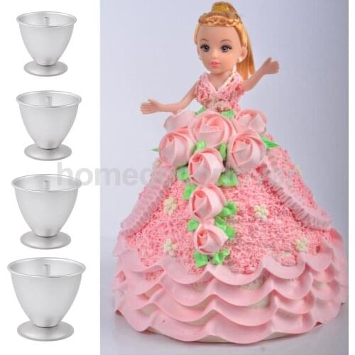 Princess Skirt Cake Molds Cooking Mould Baking Tool Decoration 5 inch