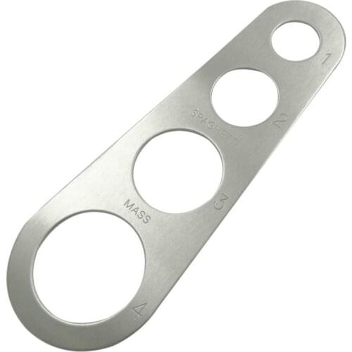 Durable Professional Spaghetti Measurer Rust Resistant 4 Holes Stainless Steel Household Pasta Measure for Kitchen Supplies