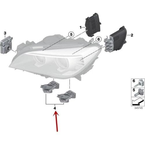 Car Headlight led module F01 F02 F03 730 750b mw740 760i series Lighting fixed base computer board Repair kit LED light bulb