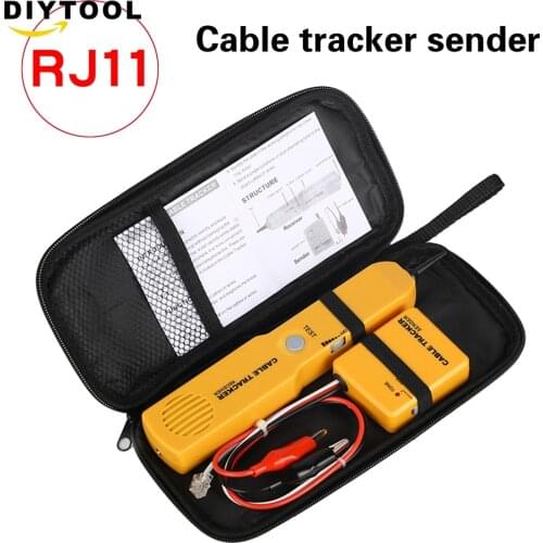 RJ11 Line Finder Cable Wire Tone Generator Probe Tracer Tracker Tester
