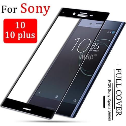 Protective glass for sony xperia 10 tempered glass on the soni tremp safety 10plus glas screen protector global film protection