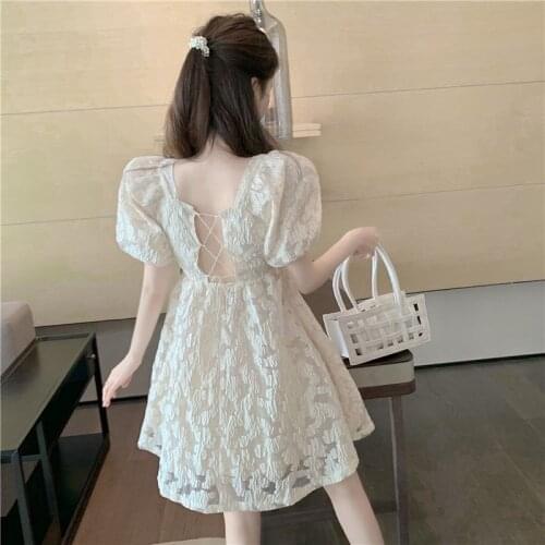 Women sexy backless dress retro cross Jacquard dresses