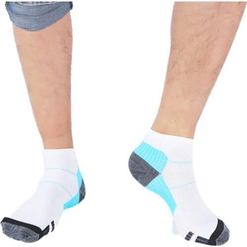 1 Pair Unisex Foot Compression Socks Fasciitis Heel Spurs Arch Pain Soft Comfortable Short Socks Gifts
