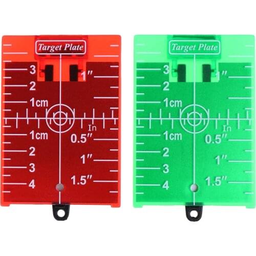 1PCS inch/cm Laser Target Card Plate For Green/Red Laser Level 11.5cmx7.4cm Suitable For Line Lasers