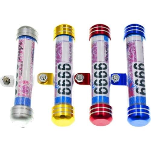 1pc Motorcycle Tube Tax Disc Cylindrical Holder Fits Motorbike Scooter Waterproof Frame Real with Screwdriver Kit Universal