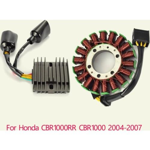 12V Regulator Rectifier and Motorcycle Stator Coil sets For Honda CBR1000RR CBR1000 2004 2005 2006 2007 CBR 1000 1000RR 04-2007