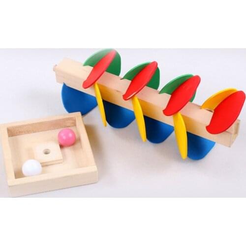 Wooden Tree Marble Ball Run Track Game Montessori Educational toy Blocks Baby Kids Children Intelligence Early Educational Toy