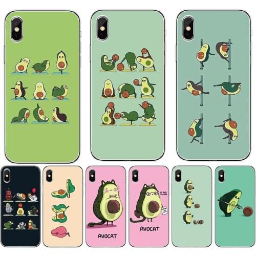 For BQ Aquaris vsmart Active 1 JOY 4 1 Plus Soft cover For BQ 5016G Choice 6040L 6042L Magic E Funny sweet avocado phone case