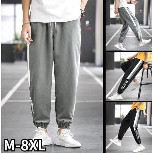New Mens Fashion Outdoor Sports Pants Trend Casual Pants Large Size Mens Loose Pants