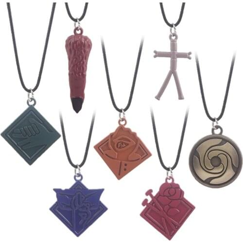 Anime Conjuration Back Battle Five Necklaces of Enlightened Weapons Cosplay Necklaces Anime Jewelry Fans Souvenir