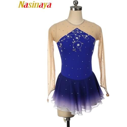 Figure Skating Dress Customized Competition Ice Skating Skirt for Girl Women Kids changing color