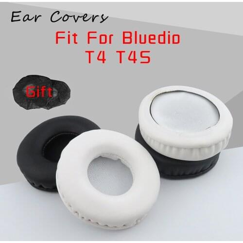 Earpads For Bluedio T4 T4S Headphone Earpads Replacement Headset Ear Pad PU Leather Sponge Foam