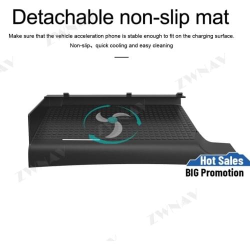 QI car wireless charger For Land Rover Discovery 5 2017-2019 Infrared Fast Wireless Charging Car Phone Holder for iphone/Samsung