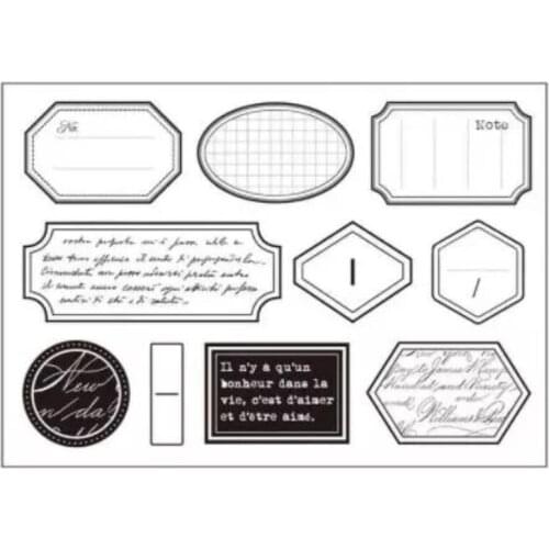 Frame Clear Stamp Seal for DIY scrapbooking photo album Decorative clear stamps A626