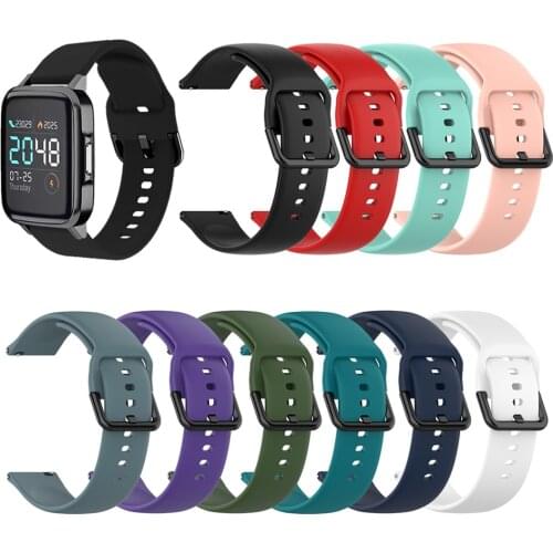 For Haylou LS02 Watchband For Xiaomi Haylou LS02 20mm Silicone Sports Bracelet Wrist Strap For Huawei Watch GT2 42mm Correa Belt