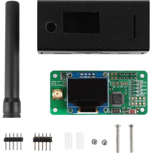 2019 V1.7 Jumbospot UHF VHF UV MMDVM Hotspot For P25 DMR YSF DSTAR NXDN Raspberry Pi Zero 3B + OLED+Metal case +Antenna