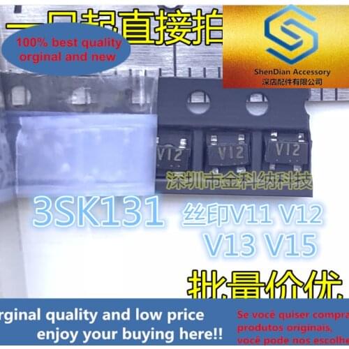 10pcs only orginal new 3SK131 screen printing V11 V12 V13 V15 SMD SOT-143 MOS field effect transistor