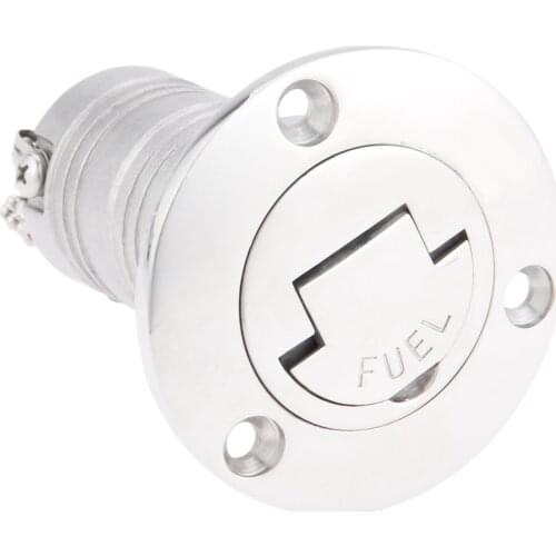 Gohantee 1.5" inch 38mm Rowing Boats Deck Fuel Fill Filler Keyless Cap Marine 316 Stainless Steel Boat Accessories Marine Yachts