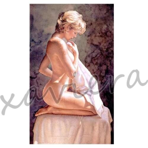 Xaviera New Sexy Nude Woman Diamond Painting Portrait Full Square Drill Embroidery Diy 5D Rhinestone Cross Stitch Home Decor