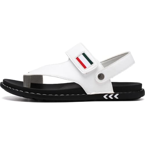 Green Middle-aged Sandals Men 2019 New Summer Trend Slippers Dual-use Sports And Leisure Vietnam Wearing Beach Shoes