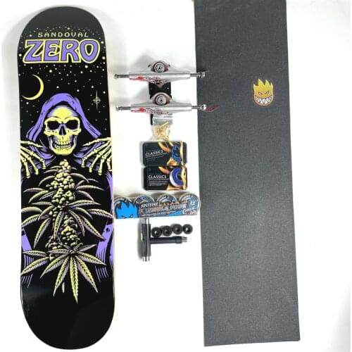 Zero 7-Layer Canadian Maple Complete Professional Skateboard Double Rocker Multi-Size 7.75 7.8 8.0 8.125 8.25/8.375/8.5 Inch