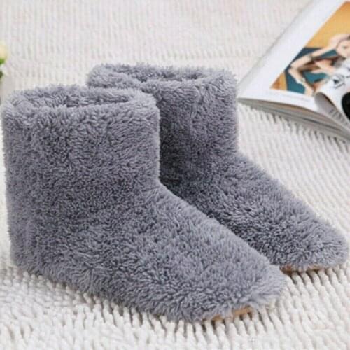 Newly Winter USB Warmer Foot Shoes Plush Warm Electric Slipper Feet Heat Washable Men/Women