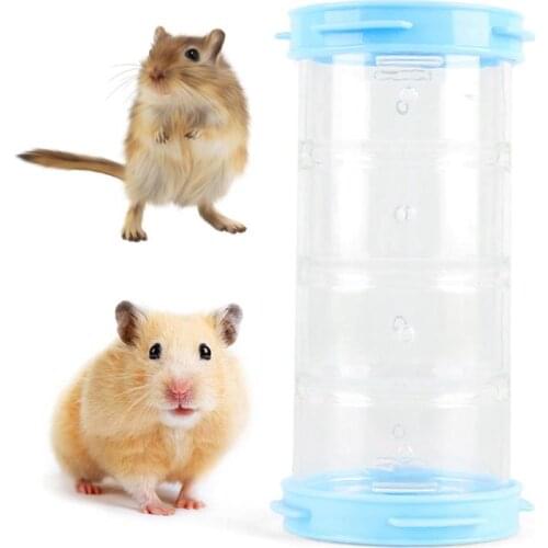 1pc Hamster Tube Toy Plastic DIY Funny Mouse Cage Tunnel Small Animal External Pipe Pet Supplies Pet Accessories