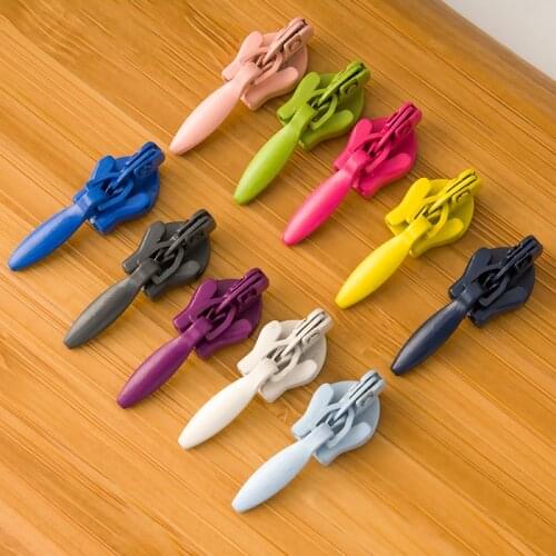 10PCS Invisible Metal Zipper Slider For Nylon Zipper 3# Zipper Puller DIY Sewing Pillow Quilt Bedding Skirt Zipper Repair Kits