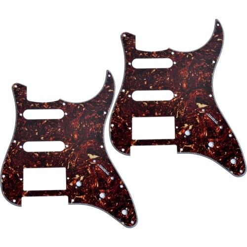 2PCS Electric Guitar Pickguard SSH Pickups 3-ply 11 hole For Electric Strat Style Replacement