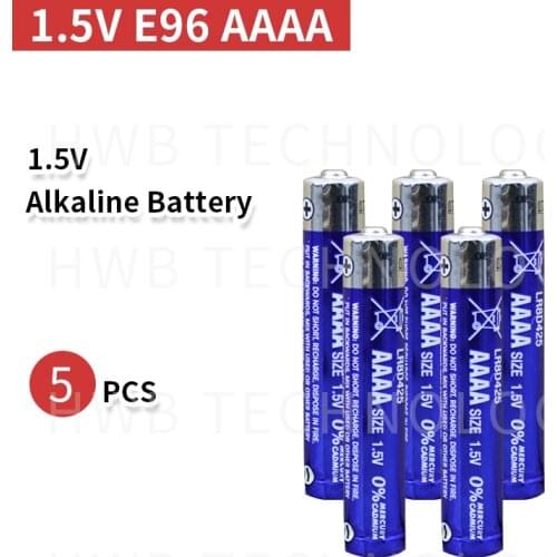 5PCS 1.5V E96 AAAA primary battery Alkaline battery dry battery laser pen, Bluetooth headset battery Free shipping