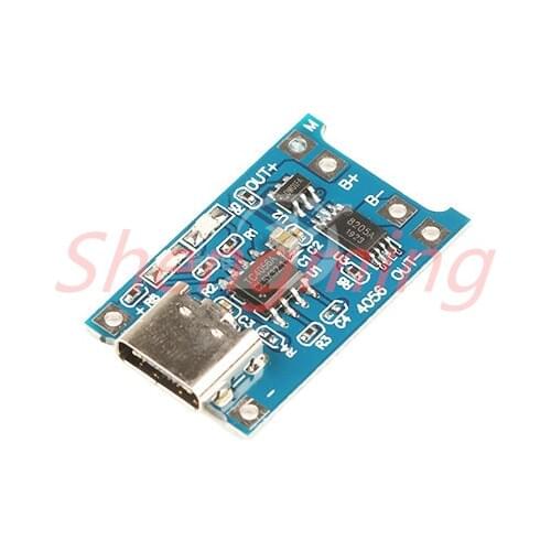 5PCS TYPE-C USB 5V 1A 18650 TP4056 Lithium Charger Module Charging With Dual Functions 1A Li-ion Battery protection board