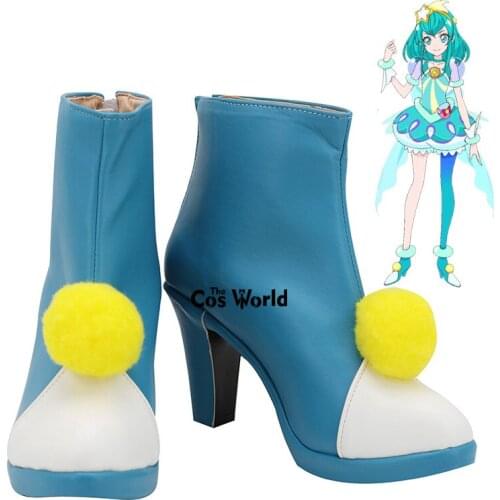 Star Twinkle Precure Hagoromo Lala Anime Customize Cosplay High Heels Shoes Boots