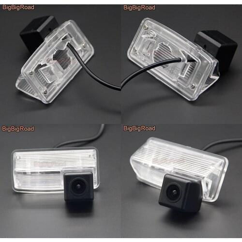 BigBigRoad Car HD Rear View CCD Camera Auto Backup Monitor Wide Angle For Toyota Reiz Vios Mark X Crown S200 Corolla E120 E130