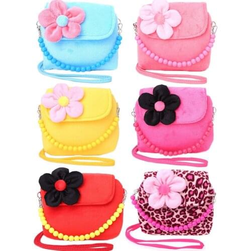 Kids New Year Gift Lovely Flower Shoulder Messenger Bag Handbag Purse Bags