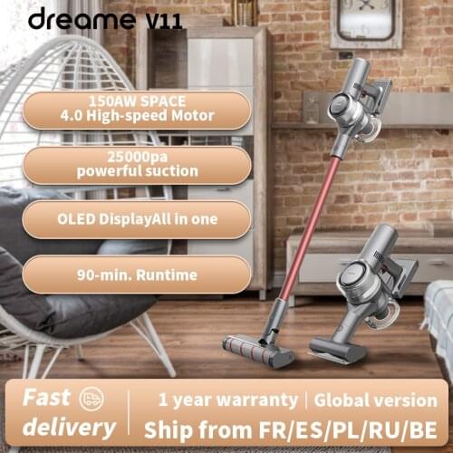 Dreame V11 Handheld Wireless Vacuum Cleaner OLED Display Portable Cordless 25kPa All in one Dust Collector floor Carpet Cleaner
