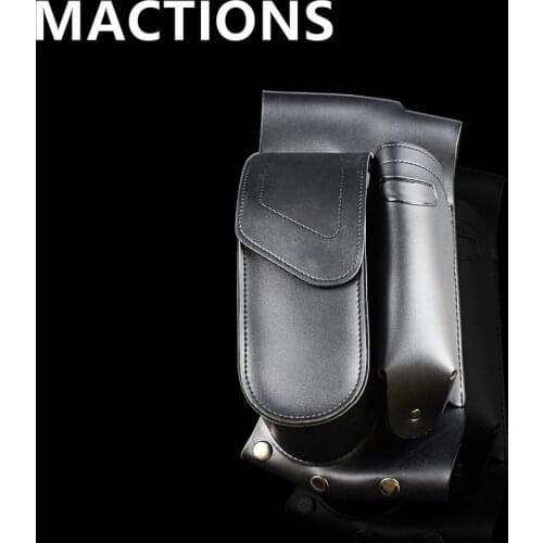 Motorcycle Saddlebag Guard Bag With Water Bottle Holder Left Side For Harley Touring 1993 1994-2015 2016 2017