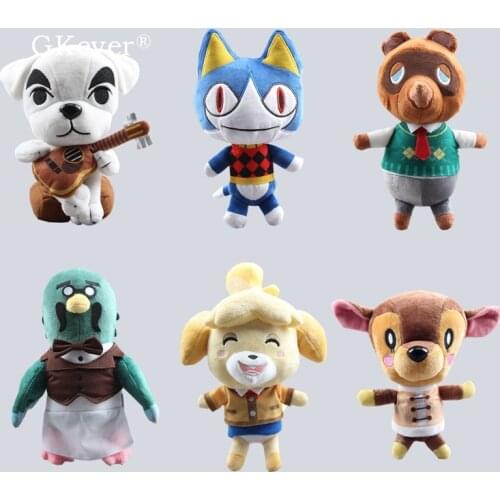 New Horizons 6 Styles Porter 20cm Tom Nook Rover K.K. Rover Soft Plush Toy Dolls Kids Gift