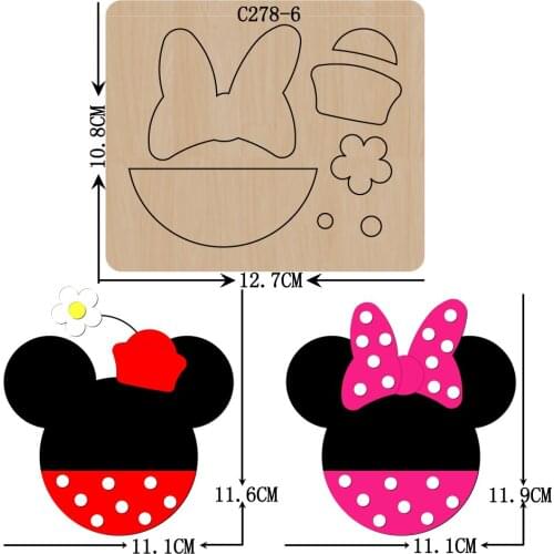 New card Bow Wooden die Scrapbooking C-278-6 Cutting Dies