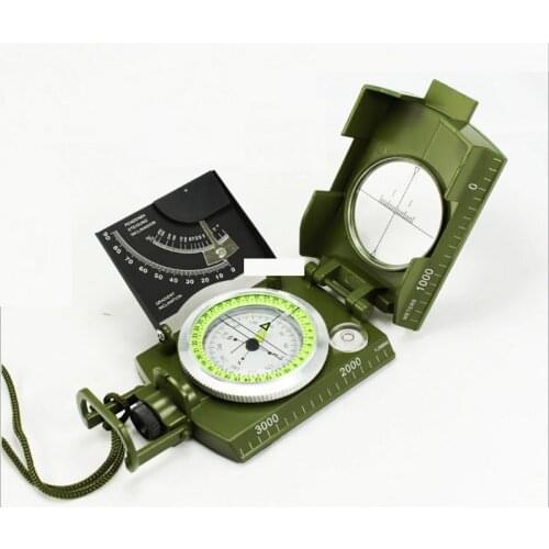 Outdoor Hunting Multi-Function Survival Military Metal Sighting Compass Hiking Compass Camping Navigation Equipment Compass