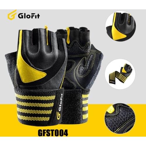 Cycling Fitness Gloves Wristbands Strength Training Horizontal Bar Exercise Half Finger Hand Protector Riding Bicycle Non-slip